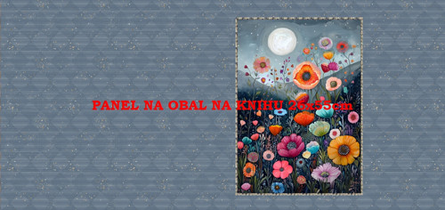 Panel na obal na knihu - bavlna