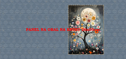 Panel na obal na knihu - bavlna