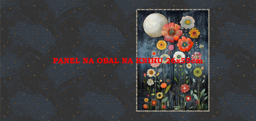 Panel na obal na knihu - bavlna