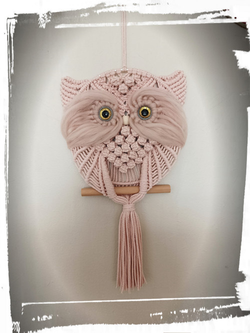 Macramé sova