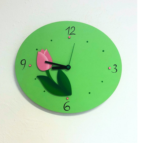 Hodiny s tulipánem
