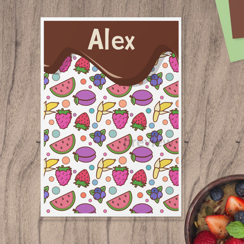 Linkovaná podložka fruit fancy - mix A4