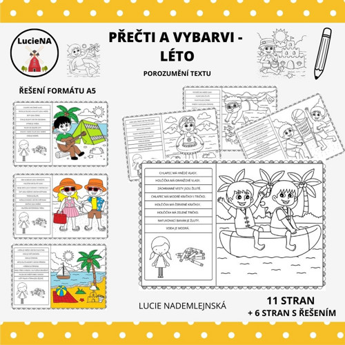 Přečti A Vybarvi - Léto