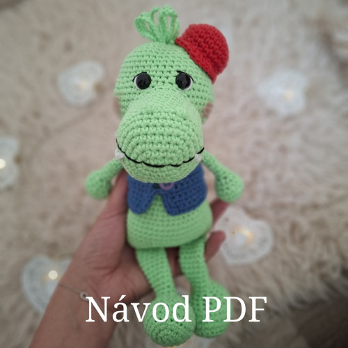 Návod na háčkovaného krokodýla
