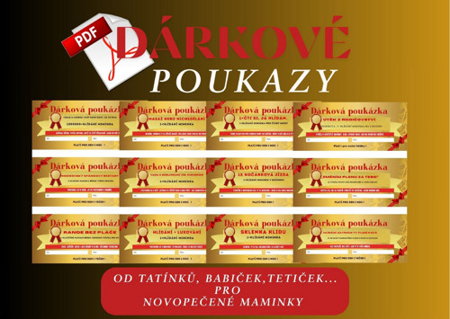 Poukazy na hlídání miminka PDF/ 23 kusů