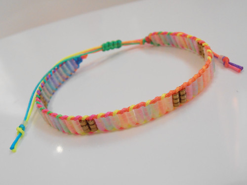 *Miyuki Delica - elegantní duhový náramek* -Unisex
