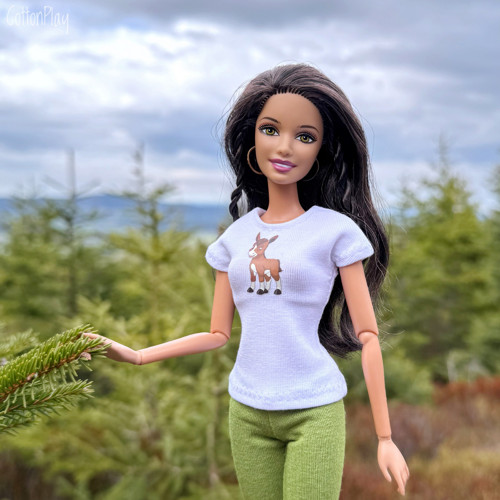 Barbie - tričko bílé - koníček