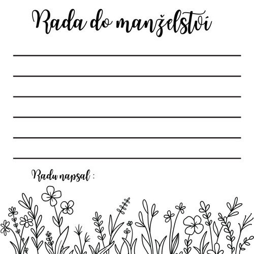 Rady do manželství - motiv 3 — foto 1