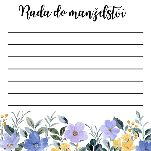 Rady do manželství - motiv 7 — foto 1