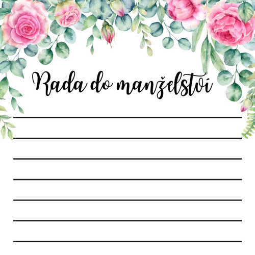 Rady do manželství - motiv 10