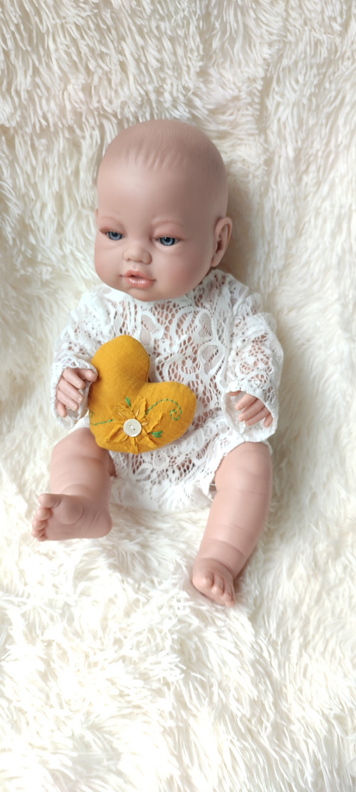 Mušelínový sen, mini srdíčko . č.185/5