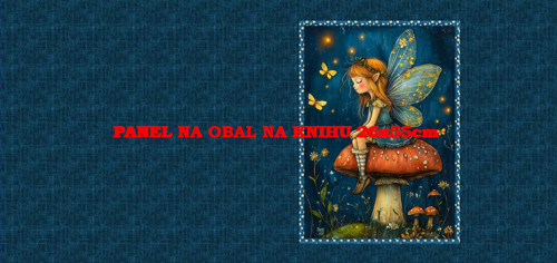 Panel na obal na knihu - bavlna