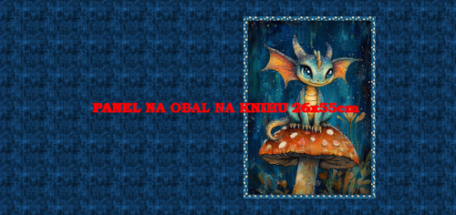 Panel na obal na knihu - bavlna