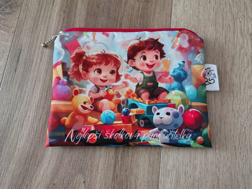 Taštička/kapsička nejlepší školková paní učitelka