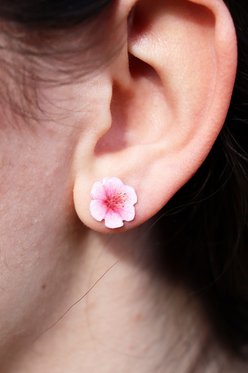 Sakura, třešeň - designové náušnice