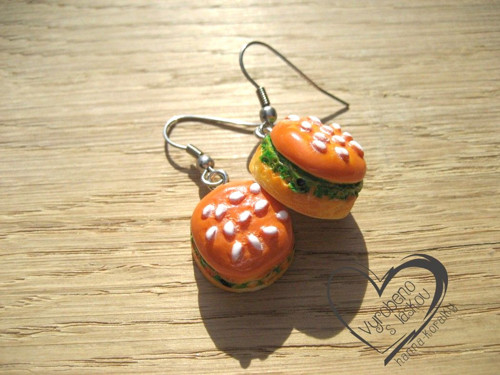 Náušnice - Hamburger