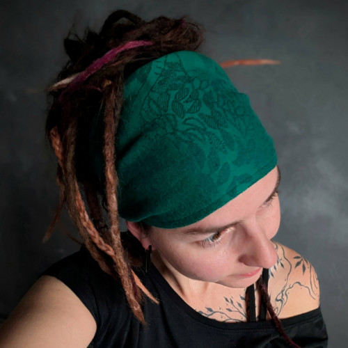 Dětská šátková čelenka Lístečková 2