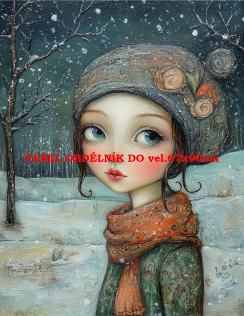 Bavlněný panel - varianty velikostí / 11x15 cm