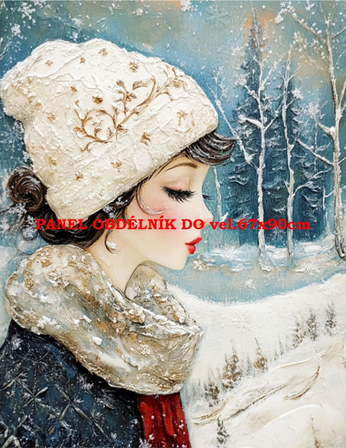 Bavlněný panel - varianty velikostí / 11x15 cm