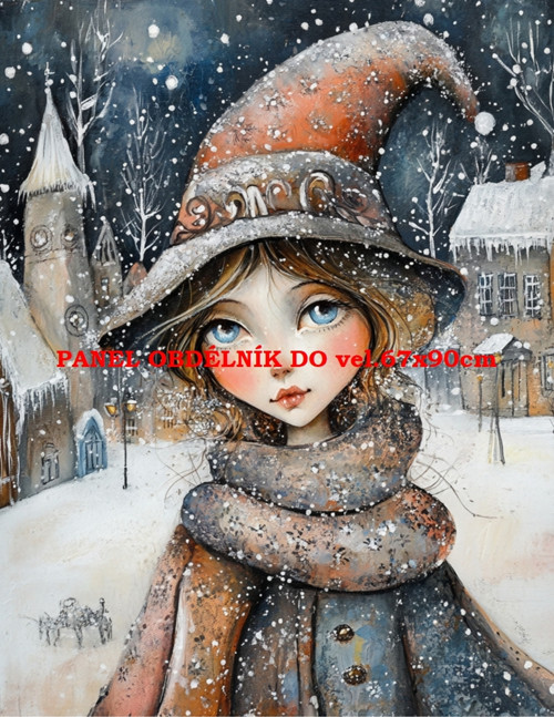 Bavlněný panel - varianty velikostí / 11x15 cm