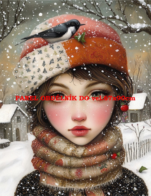 Bavlněný panel - varianty velikostí / 11x15 cm