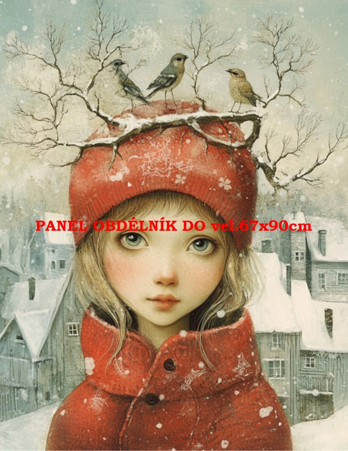 Bavlněný panel - varianty velikostí / 11x15 cm