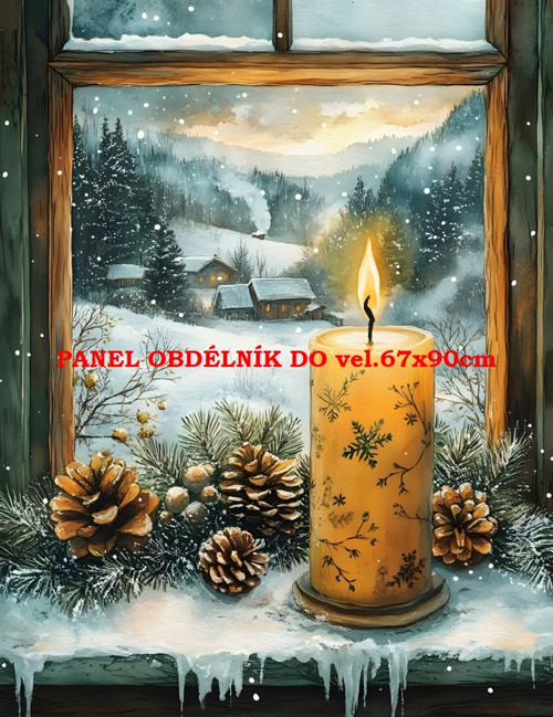 Bavlněný panel - varianty velikostí / 11x15 cm