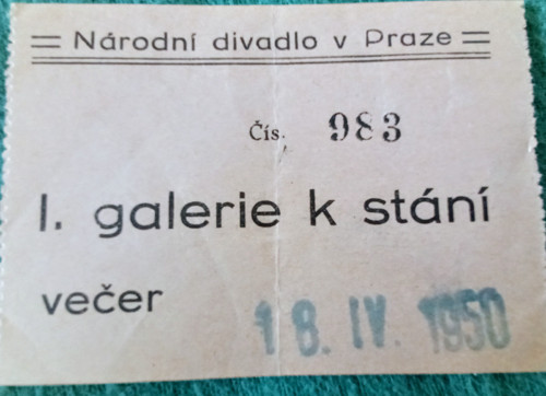 Autentická vstupenka