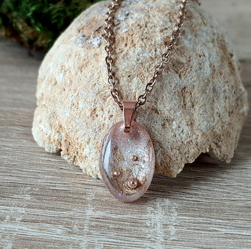 Náhrdelník "Dekor rose gold"