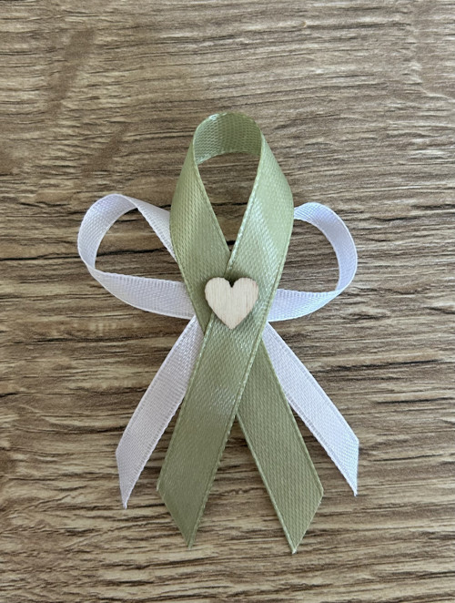 Šalvějové/sage green svatební vývazky