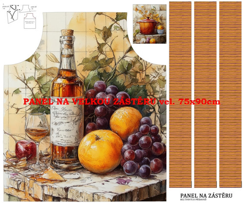 Panel na zástěru bavlna