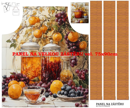 Panel na zástěru bavlna