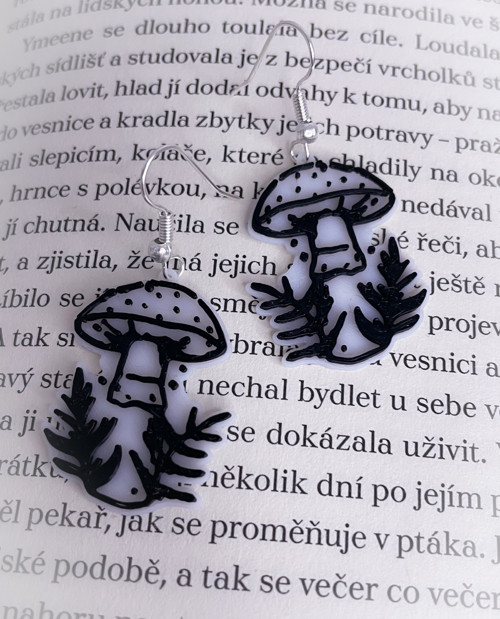 Náušnice houbičky