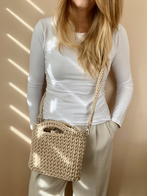 Háčkovaná kabelka Elegant béžová