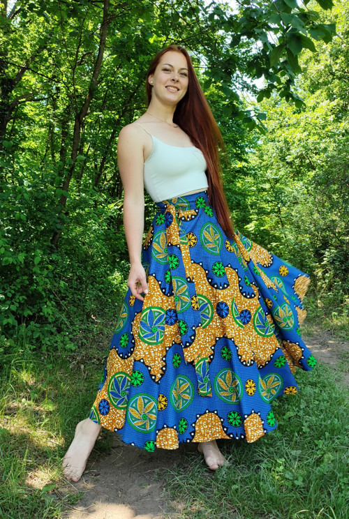 Afrika - Modrá S Větrníky