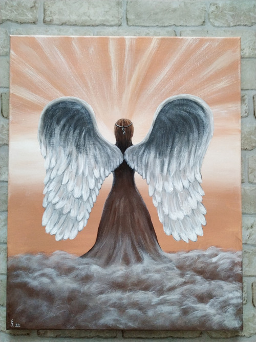 Anděl naděje 40x50 - akrylový obraz na plátně