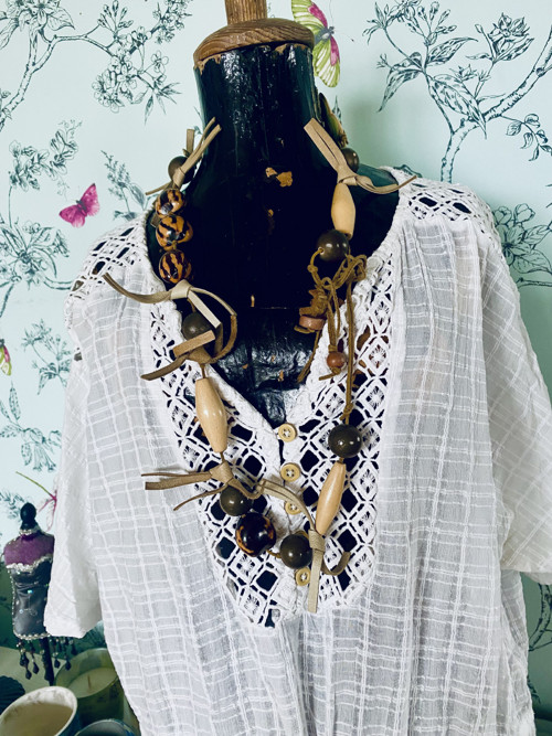 Náhrdelník boho přírodní — foto 1