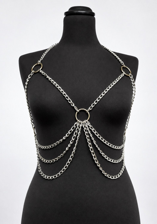 Řetízkový harness „Chain X“ s karabinkovým zapínán