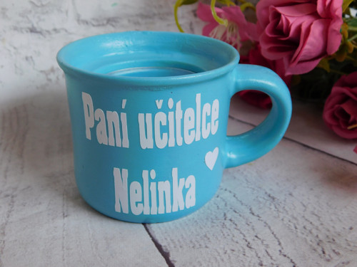 Svícen hrníček pro paní učitelku