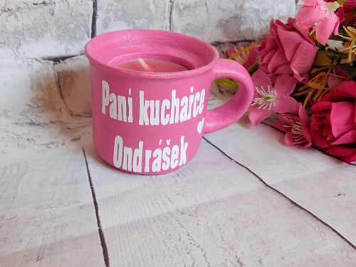 Svícen hrníček pro paní kuchařku