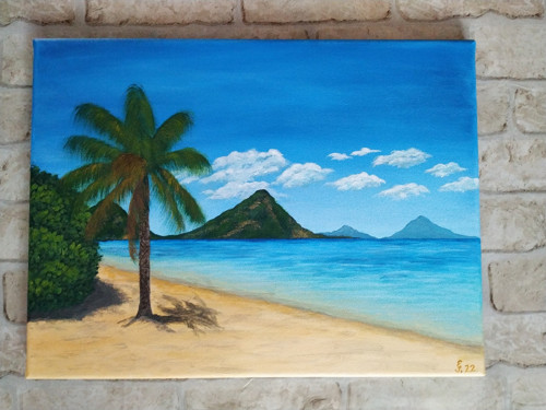 Klidné moře 30x40 - akrylový obraz