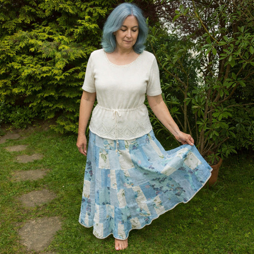 Patchworková sukně Blue lady