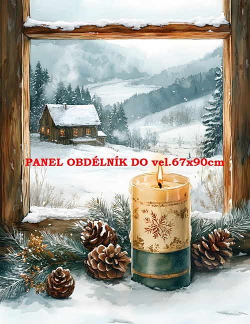 Bavlněný panel - varianty velikostí / 11x15 cm
