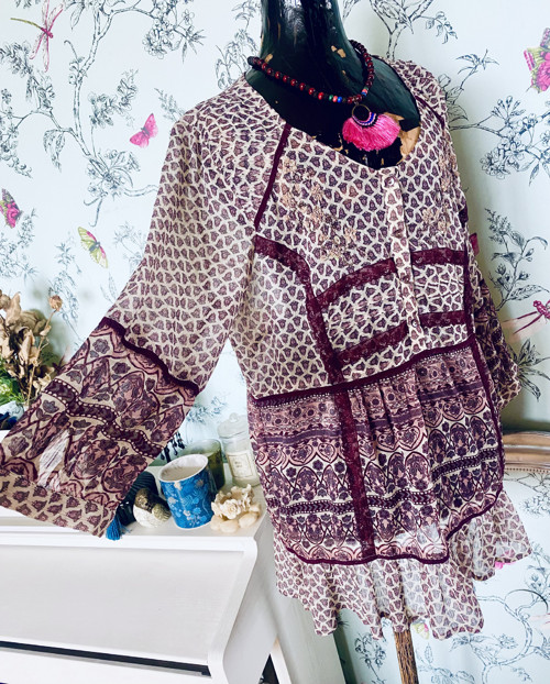 Tunika boho rozevlátá — foto 1