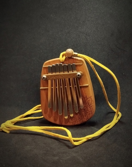 Mini kalimba - 7 tónů - pentatonika, třešeň