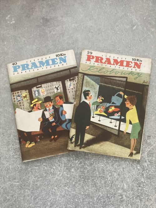 Dva časopisy Pramen z roku 1947 – čísla 39 a 40