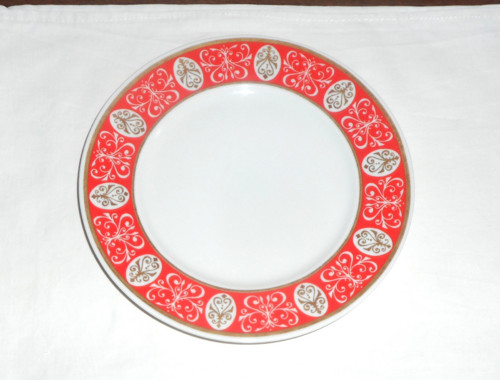 Porcelánový dezertní TALÍŘ zlacený • Lettin