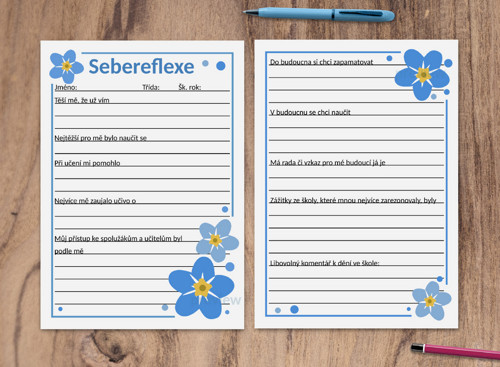 (formativní) Sebereflexe floral 1 - pomněnky — foto 1
