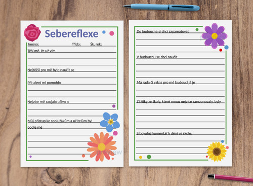 (formativní) Sebereflexe floral 1 - mix