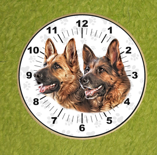 Německý Ovčák Nástěnné Hodiny